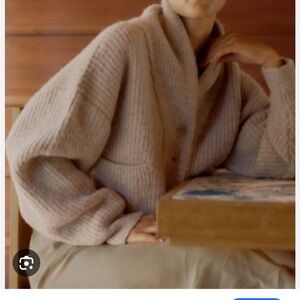 OZMA Taupe Women's Cardigan